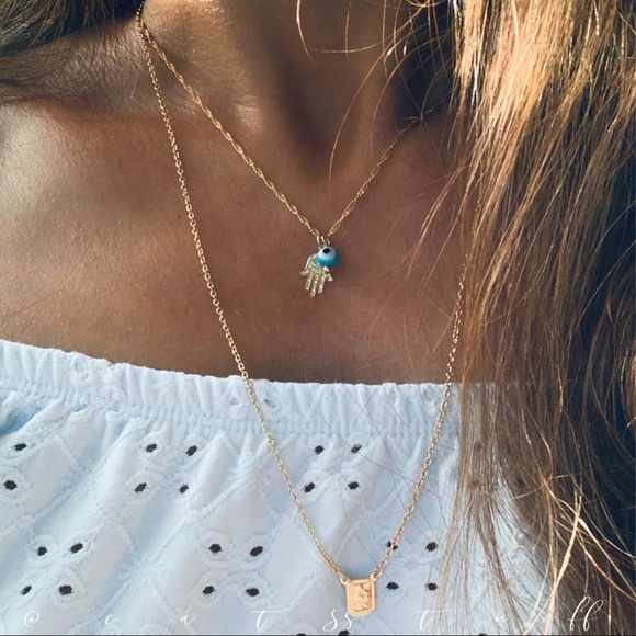 Long Petite Scapular Necklace - Picture 11 of 11